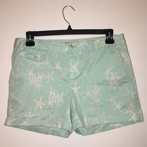 Blue starfish banana republic shorts